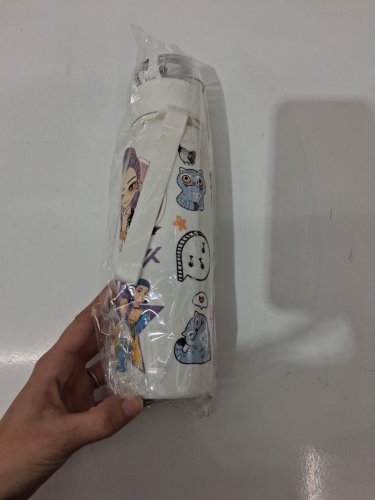 arts & kardy k-pop demon hunter water bottle - 27oz - white/multicolour image 3