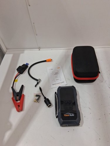yaberauto all in one car jump starter - 150psi - 23800mah - 10amp output - 12v input - black (model: ap01) image 3