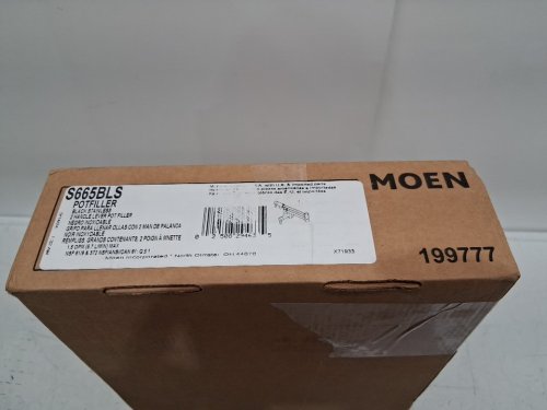 MOEN MODERN double handle WALL MOUNTED POT FILLER KITCHEN FAUCET WITH SWING ARm - 24" REACH - chrome (MODEL: S665bls) image 3