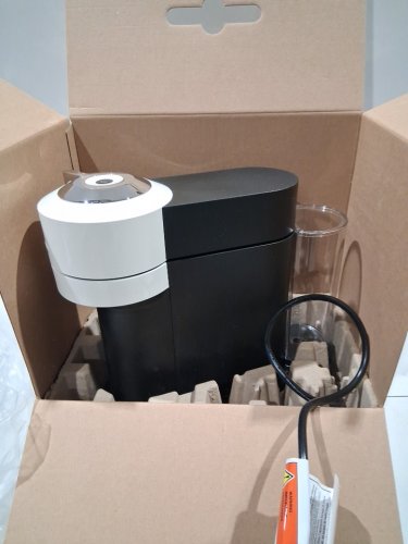 NESPRESSO BY delonghi VERTUO NEXT single serve ESPRESSO & coffee MACHINE - WHITE/BLACK (MODEL: ENV120WCA) image 5