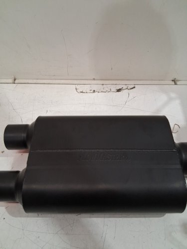 FLOWMASTER 40 Series Original Aluminized Steel Chambered Muffler - 2.5" inlet/outlet - black (model: 425403) image 7