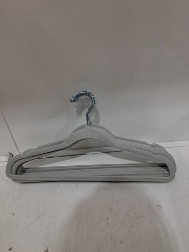 100PK ADULT AMAZON BASICS VELVET SUIT CLOTHES HANGERS - GREY image 3