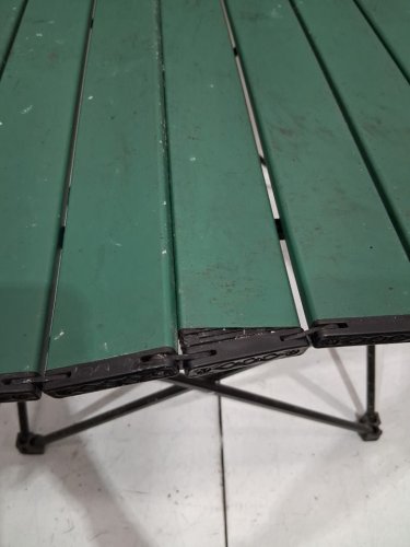 villey folding portable camping table - 16" x 19" x 16" - medium - aluminum/green (model : VY21005AE) image 4