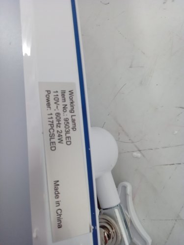 bemelux clamp on led task lamp - 2200 lm - 20" - white (model: ‎BLUX9501LED-WHITE) image 4