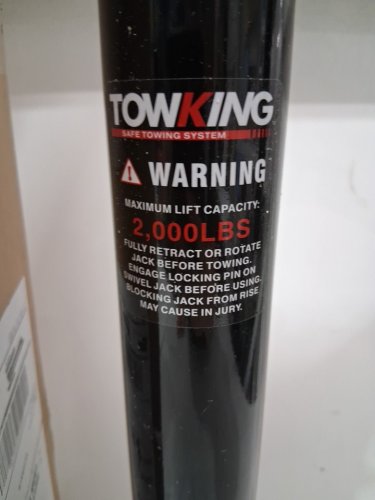 towking A Frame Trailer Jack with Drop Leg, 15" Vertical Travel - 2000 lbs - black - (model:TK-TJAF-Set-701056) image 3