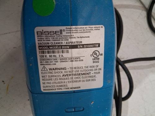 BISSELL FEATHERWEIGHT 3-IN-1 LIGHTWEIGHT CORDED STICK/HANDHELD VACUUM - BLUE (MODEL: 2033V) image 4