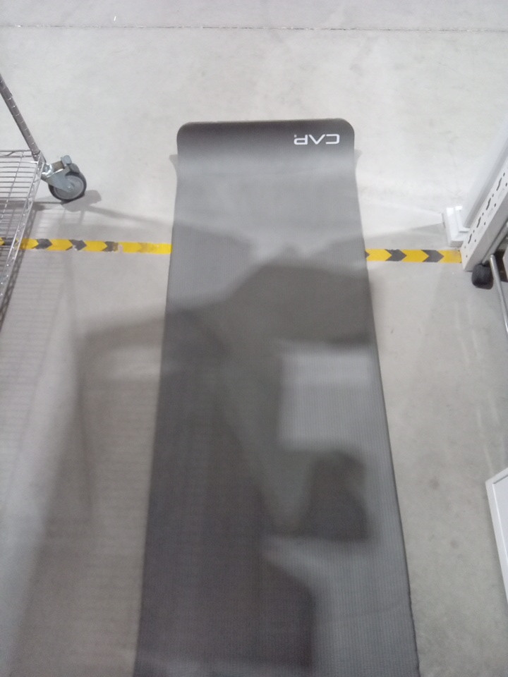 CAP Barbell High Density Exercise Yoga Mat - 68" x 24"- grey (model: mtis-6523-12gy) image 2