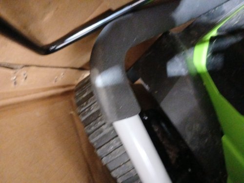 GREENWORKS CORDED ELECTRIC LAWN MOWER - 14" - 9AMP - BLACK/GREEN (MODEL : LMA123) image 6