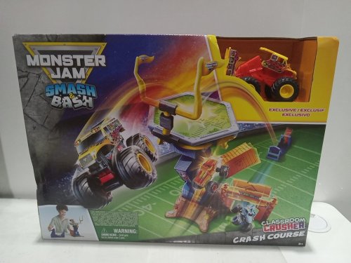 kid's MONSTER JAM SMASH & BASH CRASH COURSE MONSTER TRUCK PLAYSET (model: 6074638) image 2