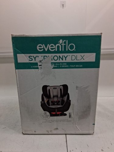 Evenflo SYMPHONY DLX ALL-IN-ONE CONVERTIBLE CAR SEAT WITH EASY CLICK INSTALL - Ashland Grey (MODEL: 34612173C) image 2