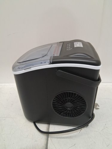 EUHOMY Countertop Ice Maker Machine with Handle, Basket and Scoop - MAKES 26LB/Day - BLACK (MODEL: im-06d/IM001-Bbl-CAEH) image 4