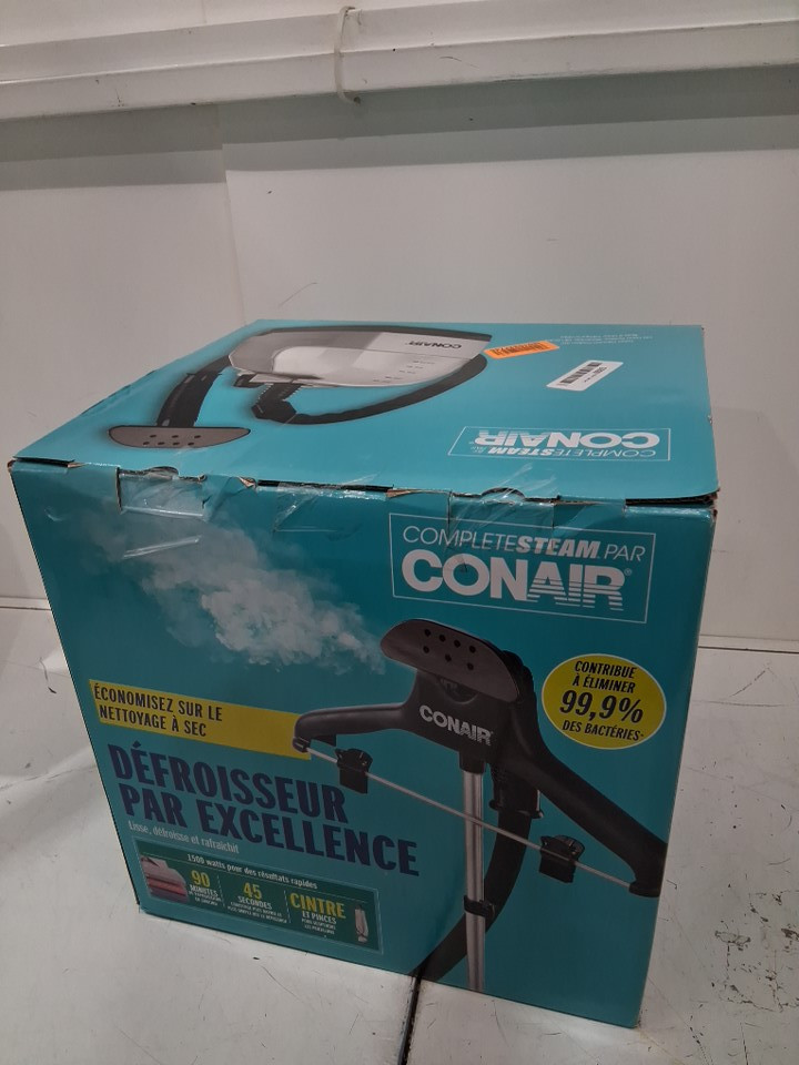 CONAIR UPRIGHT FABRIC ULTIMATE GARMENT CLOTHING STEAMER WITH MICROBAN - SILVER (MODEL: GS28NXC) image 2