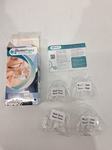 4pc dentaright anti grinding mouth guards - with 2 sizes options - clear image 2
