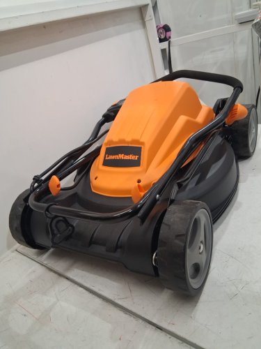 LawnMaster 19" Electric Lawn Mower - 1.5"-4" depth - 12AMP - black/orange (Model: ME1218X) image 6