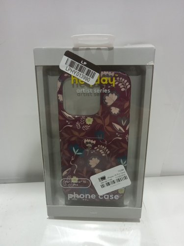 Heyday artist series phone case for iPhone 16 Pro compatible with MagSafe - Allie Burgandy Floral (model: 080 08 7169) image 2