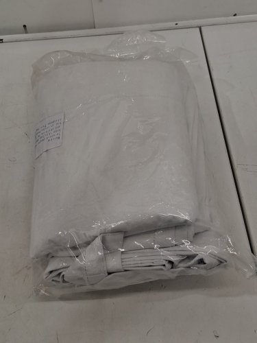 (2 panel) Room Darkening Thermal Insulated tab top Curtains - 50" x 90" (each) - white image 2