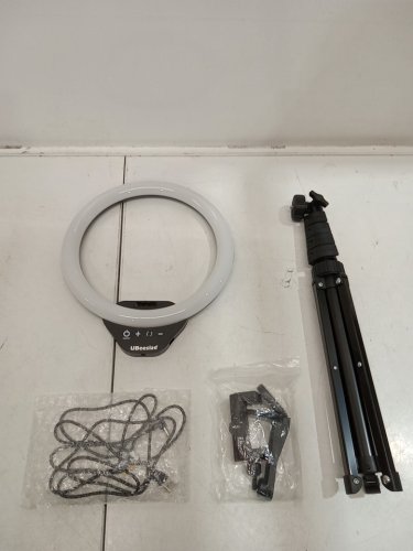 UBeesize Selfie Ring led Light with Stand and Phone holder for Video Recording ＆ Live streaming - 10" ring ' 62" stand - BLACK image 3