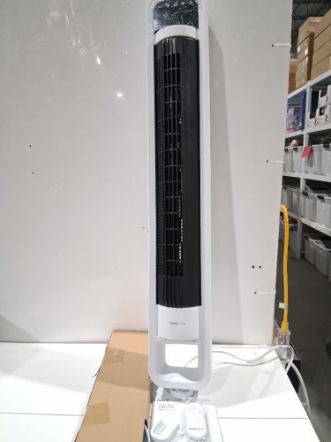 omnibreeze premium 38" Rotating tower fan with wifi CONTROL, 5-SPEEDS & REMOTE - white/BLACK (model: 5333021/dc2313r-g) image 3