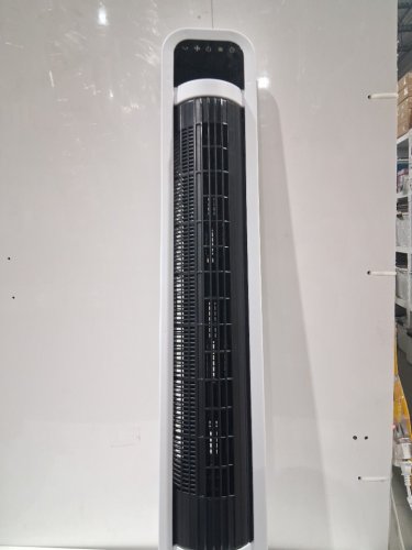 omnibreeze premium 38" Rotating tower fan with wifi CONTROL, 5-SPEEDS & REMOTE - white/BLACK (model: 5333021/dc2313r-g) image 5