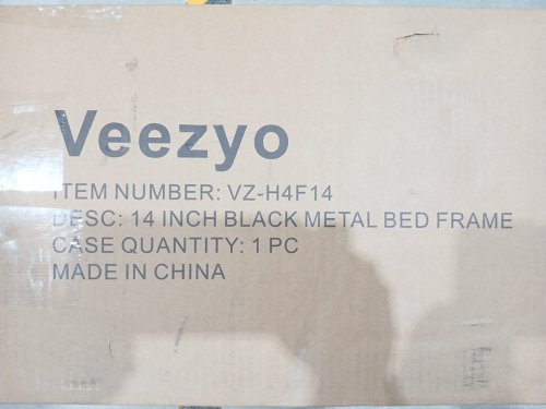 Metal Bed Frame - 14" - Full - Black (Model: VZ-H4F14) image 7