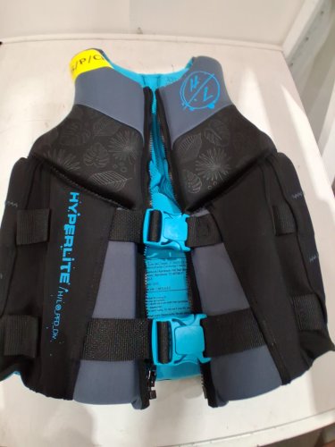 women's Hyperlite Neoprene PFD Life Vest with Buckle Straps - small - black/blue (STYLE: 3247) image 2