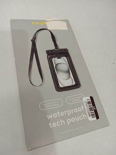 Heyday Touch-Screen Friendly Waterproof Phone /Tech Pouch for devices up to 6.7" - Black image 2