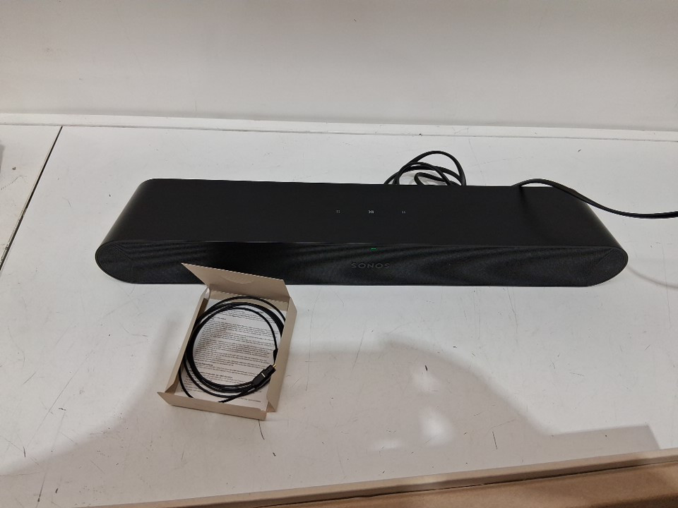 SONOS RAY COMPACT wireless SOUNDBAR WITH WIFI APP CONNECTION - BLACK (MODEL: S36) image 3