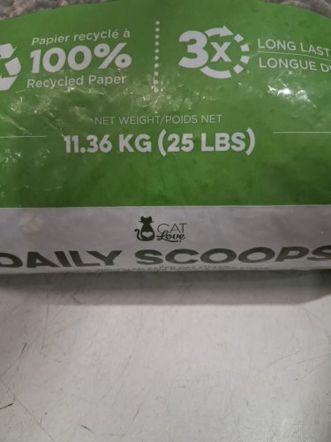 CAT LOVE DAILY SCOOPS RECYCLED PAPER CAT LITTER - 25LBS image 3