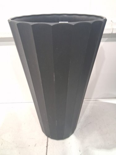 Veradek Demi Series plastic Tall Planter for outdoor - 26" - black (model: COLV26B) image 2