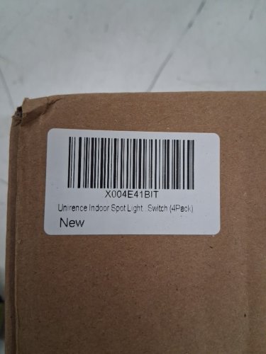 4PK Unirence Indoor Spotlights with Foot Switch - 8W - 3000K - Black image 4