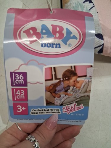 BABY born Baby Car Seat Flowers for 14.2" and 16.9" Dolls - cream/pink/white/purple (MODEL: 838518) image 2