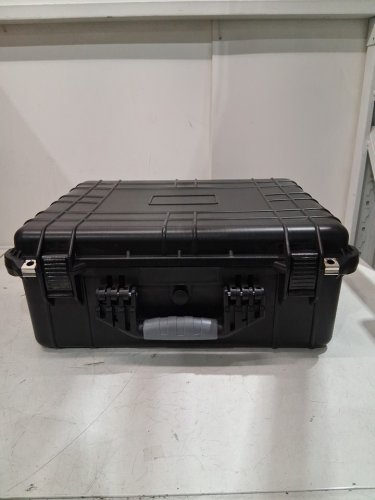 ALL WEATHER WATERPROOF IP67 Lockable HARD PROTECTIVE CAMERA CASE with Customizable Foam Insert - 20" x 15" -black image 2