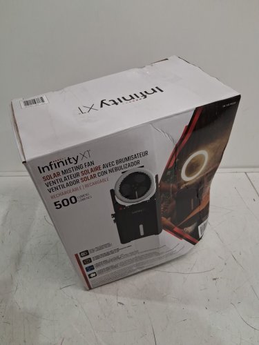 INFINITY X1 SOLAR Powered MISTING FAN With Light - 500LUM (MODEL: 1985328) image 2
