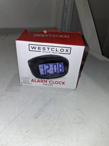 Westclox Battery Operated Digital LCD Alarm Clock - black (Model: 70043 / 70043X) image 2