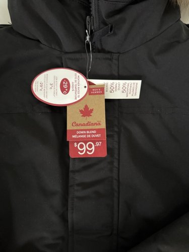 MEN'S CANADIANA FUR TRIM HOODED PARKA JACKET - SMALL - BLACK (STYLE: CDF45043MN) image 3