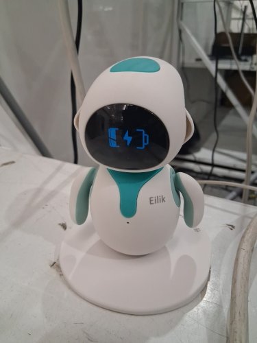 Eilik Desktop Companion Robot with Emotional Intelligence Multi Robot Interactions - WHITE/TEAL image 5