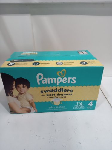 116PK PAMPERS SWADDLERS DISPOSABLE DIAPERS - SIZE 4 image 2
