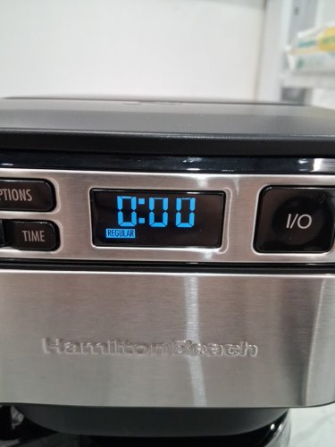 HAMILTON BEACH FrontFill Programmable Coffee Maker - 12 Cup - BLACK/SILVER (MODEL: 46310j) image 4
