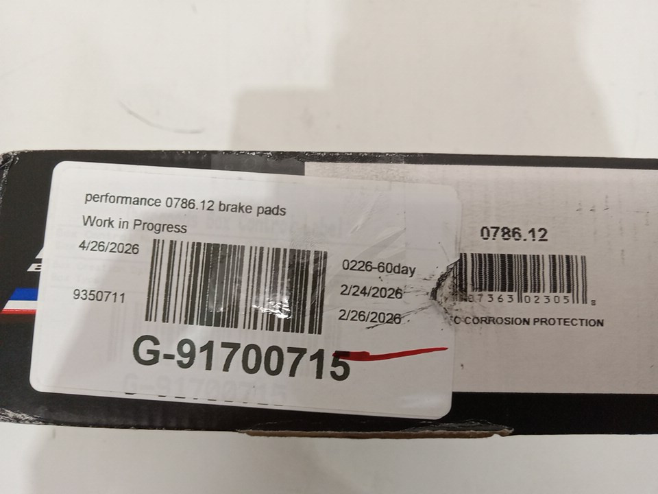 Performance Friction Carbon Metallic with Anti-Corrosion Coatings Brake Pads - (Model: 0786.12) image 4