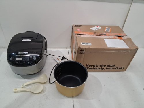 COMFEE' Rice Cooker with Fuzzy Logic Technology, 11 Presets, 20 Cup Cooked Auto Keep Warm, 24-Hr Delay Timer - BLACK (MODEL: ‎MB-FS5077) image 2