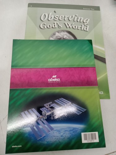 2PC Abeka Observing God's World Workbook with Answer Key image 2
