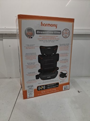 HARMONY 2-IN-1 DREAMTIME ELITE HIGH-BACK BOOSTER CAR SEAT WITH CUP HOLDER - 40 -110LBS - BLACK (MODEL: 0303029BLK) image 9