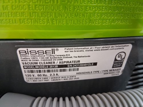 BISSELL LITTLE GREEN PROHEAT PORTABLE DEEP CLEANER/SPOT CLEANER WITH SELF-CLEANING HYDRORInSE TOOL - GREEN/GREY (MODEL : 2513B / 2513n) image 6