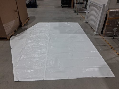 ShelterLogic Enclosure Kit for SuperMax Canopy - White - 100% Waterproof Seams - 12FT - 20FT - Cover Only (25774) image 9