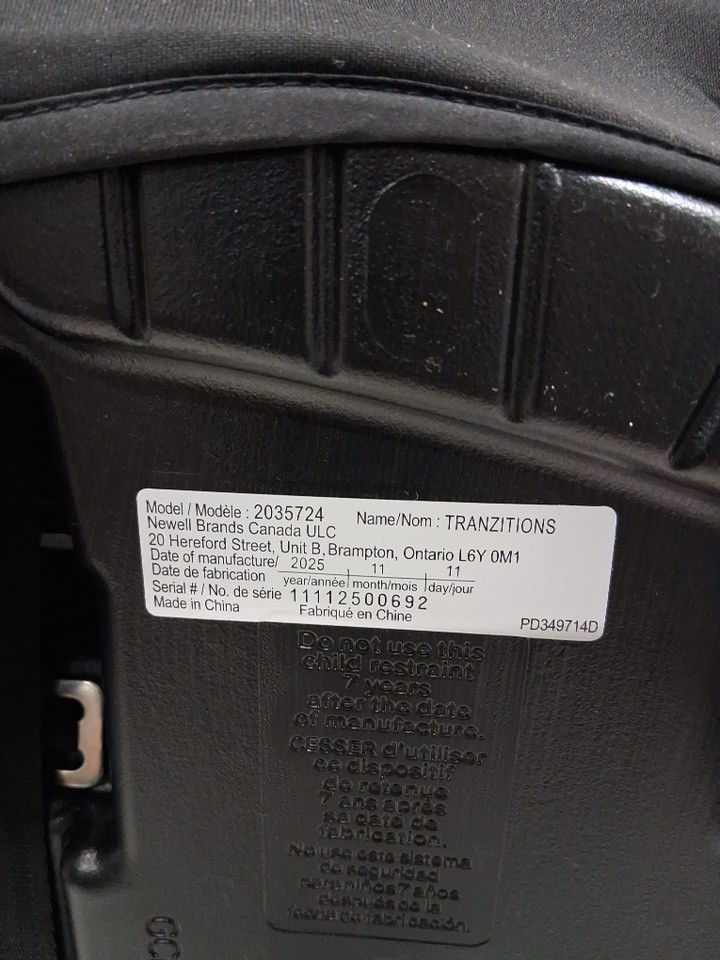 GRACO C20 TRANZITIONS 3-IN-1 HARNESS BOOSTER CAR SEAT - 100LBS CAP - BLACK (MODEL: 2035724) image 7