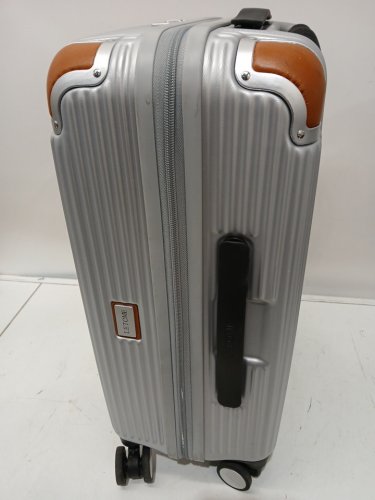 letome hardside spinner carry on luggage suitcase with aluminum handle and tsa locks - 20" - grey (MODEL: 1942341) image 3