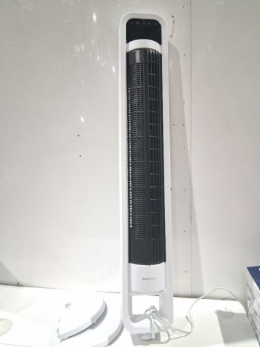 omnibreeze premium 38" Rotating tower fan with wifi CONTROL, 5-SPEEDS & REMOTE - white/BLACK (model: 5333021/dc2313r-g) image 3