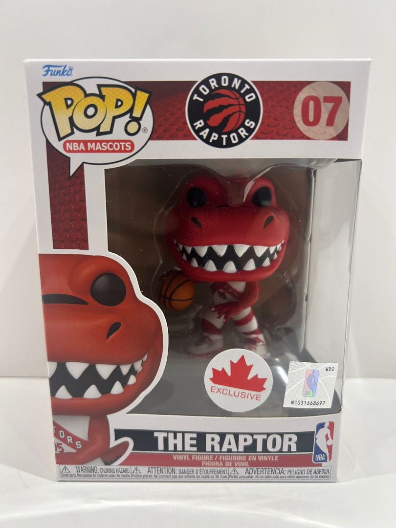 Funko pop! **exclusive** NBA mascots: Toronto raptors - the raptor vinyl figure (#07) image 2