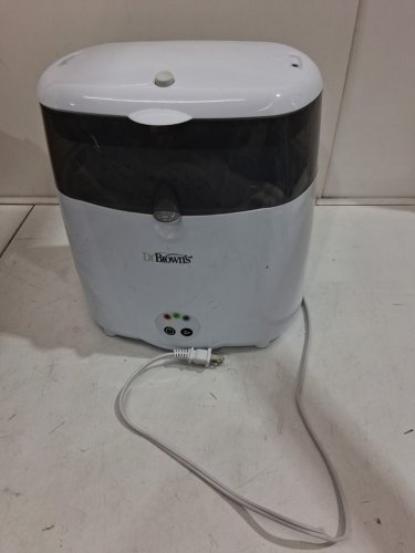 DR BROWNS NATURAL FLOW DELUXE BOTTLE STERILIZER ELECTRIC STEAM SYSTEM - STERILIZES 6 BOTTLES AT ONCE - white (model: AC045) image 4