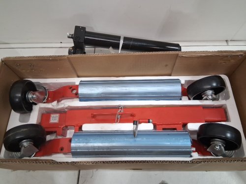 Heavy Duty Vehicle Wheel Dolly - 12" tire width - 1500Lbs max capacity - black/silver/red (model: mr8016-4) image 4